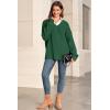 imageArachampCloz Womens Wool Blend Oversized V Neck Casual Sweaters 2025Dark Green