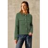 imageArachampCloz Womens Wool Blend Spring Fashion Button Down Cropped Jacket Shackets 2026Army Green