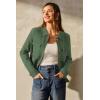 imageArachampCloz Womens Wool Blend Spring Fashion Button Down Cropped Jacket Shackets 2026Army Green