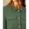 imageArachampCloz Womens Wool Blend Spring Fashion Button Down Cropped Jacket Shackets 2026Army Green