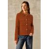 imageArachampCloz Womens Wool Blend Spring Fashion Button Down Cropped Jacket Shackets 2026Brick Red
