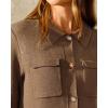 imageArachampCloz Womens Wool Blend Spring Fashion Button Down Cropped Jacket Shackets 2026Brown