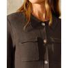 imageArachampCloz Womens Wool Blend Spring Fashion Button Down Cropped Jacket Shackets 2026Coffee
