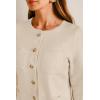 imageArachampCloz Womens Wool Blend Sweater Blazers Business Casual Jacket with Pockets 2026Apricot