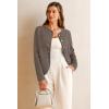 imageArachampCloz Womens Wool Blend Sweater Blazers Business Casual Jacket with Pockets 2026Coffee