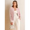 imageArachampCloz Womens Wool Blend Sweater Blazers Business Casual Jacket with Pockets 2026Pink