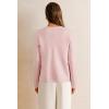 imageArachampCloz Womens Wool Blend Sweater Blazers Business Casual Jacket with Pockets 2026Pink