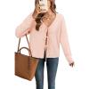 imageArachampCloz Womens Cozy Cotton Tie Front Fall Trendy Bow Cardigan Sweaters 2025Light Pink
