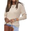 imageArachampCloz Womens Wool Blend Classic Crew Neck Casual Fall SweatersAapricot
