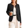 imageArachampCloz Womens Wool Blend Sweater Blazers Business Casual Jacket with Pockets 2026Black