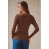 imageArachampCloz Womens 100 Cotton Lace Button Going Out Slim Fitted Cardigan Sweater 2026Brown