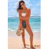 imageArachampCloz Womens Crochet Cover Up Linen Blend Open Front Beach Oversized Kimonos 2026Orange
