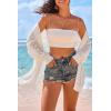 imageArachampCloz Womens Crochet Cover Up Linen Blend Open Front Beach Oversized Kimonos 2026White