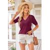 imageArachampCloz Womens Lightweight Fall Sweater Tops Casual Short Sleeve Blouses ShirtsAzwine