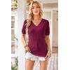 imageArachampCloz Womens Lightweight Fall Sweater Tops Casual Short Sleeve Blouses ShirtsAzwine