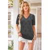 imageArachampCloz Womens Lightweight Fall Sweater Tops Casual Short Sleeve Blouses ShirtsHeather Grey