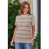 imageArachampCloz Womens Lightweight Wool Blend Short Sleeve Sweater Top Business CasualCamel5192