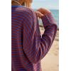 imageArachampCloz Womens Linen Blend Beach Vacation Cover Up Summer Casual Oversized Off Shoulder Tops 2026Blue Stripe