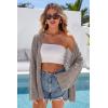 imageArachampCloz Womens Linen Blend Summer Crochet Cardigans Lightweight Lacey Kint Hollow Out Beach Vacation Outfits Trendy 2026Nutmeg