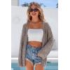 imageArachampCloz Womens Linen Blend Summer Crochet Cardigans Lightweight Lacey Kint Hollow Out Beach Vacation Outfits Trendy 2026Nutmeg