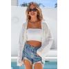 imageArachampCloz Womens Linen Blend Summer Crochet Cardigans Lightweight Lacey Kint Hollow Out Beach Vacation Outfits Trendy 2026White
