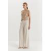imageArachampCloz Womens Linen Blend Wide Leg Palazzo Pants AllSeason Business Casual Outfits Dress TrousersApricot