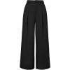 imageArachampCloz Womens Linen Blend Wide Leg Palazzo Pants AllSeason Business Casual Outfits Dress TrousersBlack