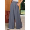 imageArachampCloz Womens Linen Blend Wide Leg Palazzo Pants AllSeason Business Casual Outfits Dress TrousersGrey