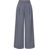 imageArachampCloz Womens Linen Blend Wide Leg Palazzo Pants AllSeason Business Casual Outfits Dress TrousersGrey