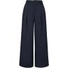 imageArachampCloz Womens Linen Blend Wide Leg Palazzo Pants AllSeason Business Casual Outfits Dress TrousersNavy