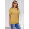 imageArachampCloz Womens Wool Blend Business Casual Essential Fall Layering Pullover SweatersAlight Turmeric
