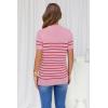 imageArachampCloz Womens Wool Blend Business Casual Essential Fall Layering Pullover SweatersPinkred
