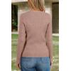 imageArachampCloz Womens Wool Blend Button Up Business Casual Cardigan Tops Outfits 2026Oatmeal Dusty Pink