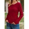 imageArachampCloz Womens Wool Blend Button Up Business Casual Cardigan Tops Outfits 2026Red