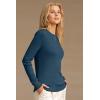 imageArachampCloz Womens Wool Blend Classic Crew Neck Casual Fall SweatersIndigo Blue