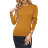 imageArachampCloz Womens Wool Blend Classic Crew Neck Casual Fall SweatersPumpkin Yellow