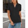 imageArachampCloz Womens Wool Blend Knit Spring Summer Business Casual Lightweight Short Sleeve Sweater Pullover 2026Black