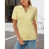 imageArachampCloz Womens Wool Blend Knit Spring Summer Business Casual Lightweight Short Sleeve Sweater Pullover 2026Cable Knityellow