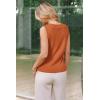 imageArachampCloz Womens Wool Blend Non See Through Button Down Business Casual Tank Tops 2026Dark Orange