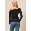imageArachampCloz Womens Wool Blend Off The Shoulder Sweaters Ruched Slim Fit Date Top 2026Black
