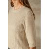 imageArachampCloz Womens Wool Blend Old Money Cable Knit Elbow Sleeve Sweaters 2025Apricotcable