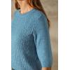 imageArachampCloz Womens Wool Blend Old Money Cable Knit Elbow Sleeve Sweaters 2025Cerulean Bluecable