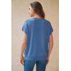 imageArachampCloz Womens Wool Blend Short Sleeve Oversized Sweater Business Casual Tops 2026Lake Blue