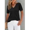 imageArachampCloz Womens Wool Blend Spring Summer Lightweight Business Casual Sweater Tops 2026Black