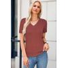imageArachampCloz Womens Wool Blend Spring Summer Lightweight Business Casual Sweater Tops 2026Dusty Red