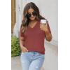 imageArachampCloz Womens Wool Blend Spring Summer Lightweight Business Casual Sweater Tops 2026Dusty Red