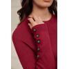 imageArachampCloz Womens Wool Blend Sweater 2 Piece Sets Business Lounge Long Sleeve Top Midi Dress OutfitsBurgundy