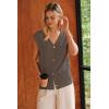 imageArachampCloz Womens Wool Blend Sweater Vest V Neck Button Down Cardigan Business Casual Tops 2026Coffee