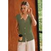 imageArachampCloz Womens Wool Blend Sweater Vest V Neck Button Down Cardigan Business Casual Tops 2026Olive Green