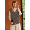 imageArachampCloz Womens Wool Blend V Neck Button Down Summer Business Casual Sweater Vests 2026Coffee